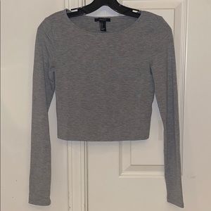 FOREVER 21 grey long sleeve